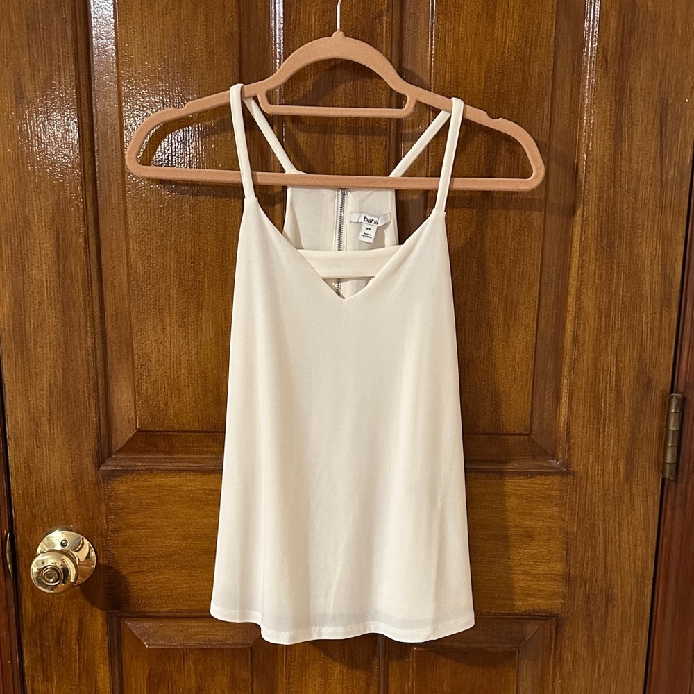 NWOT. Bar III‎ Cream Strappy Camisole